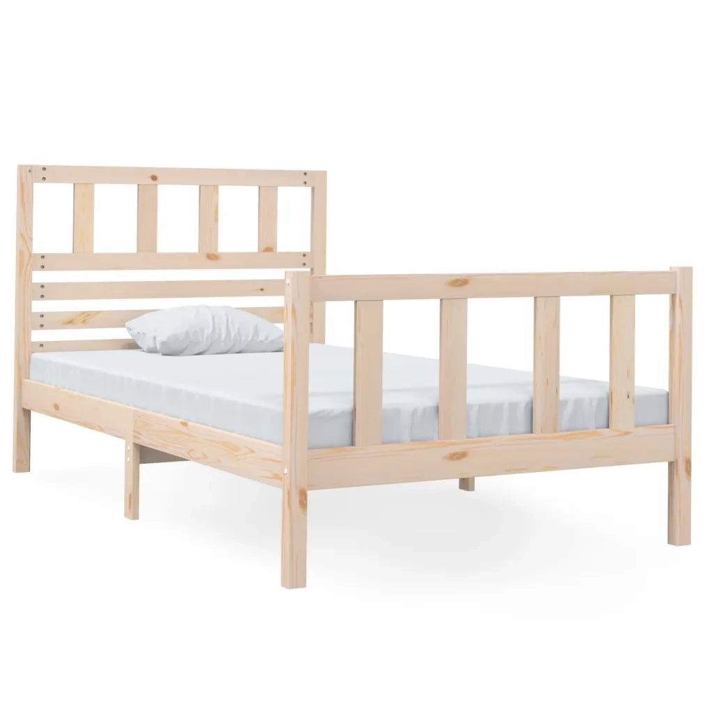 Giroletto-Struttura Letto 90x190 cm Single in Legno Massello 902180