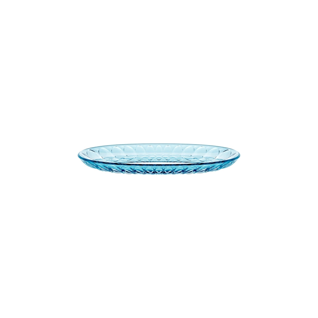 Vassoio ovale piccolo 32x19,5x2,7 cm azzurro mare