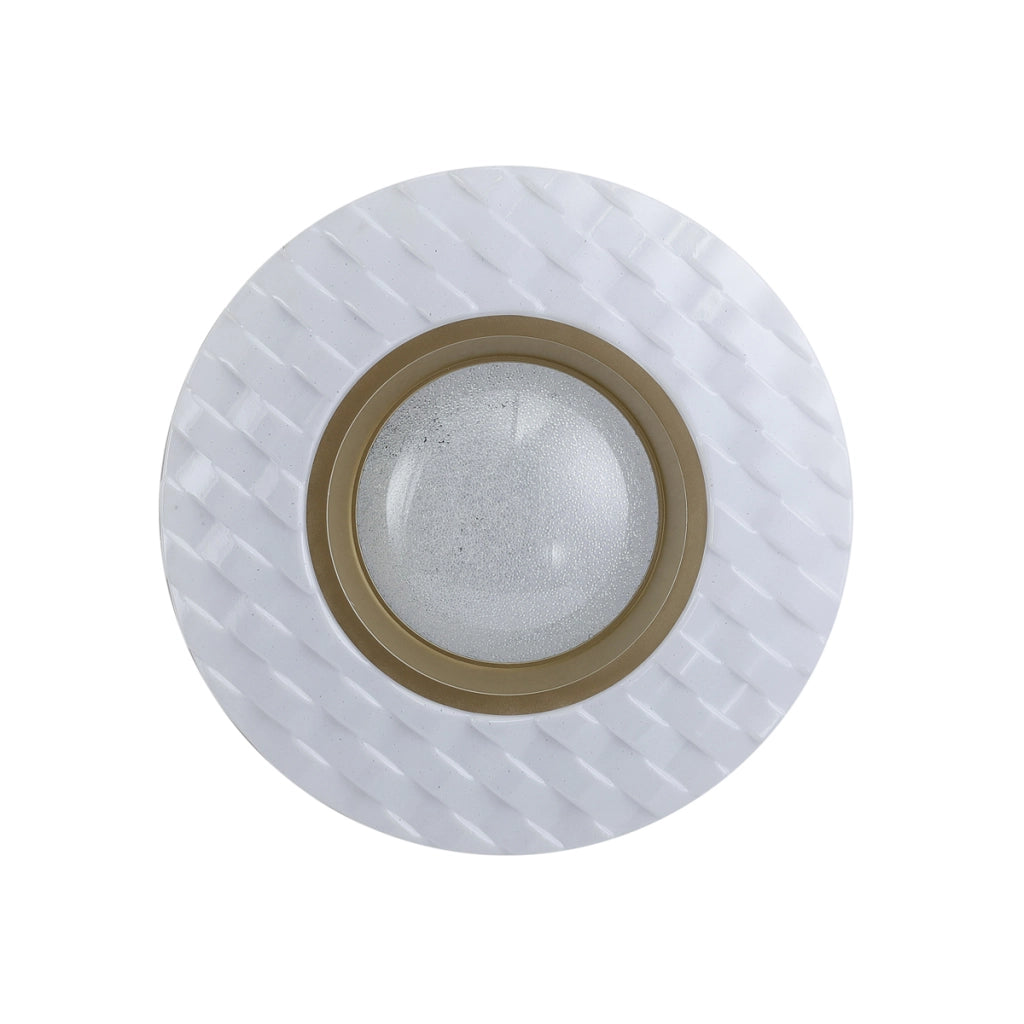 Plafoniera LED rotonda BUMI Italux bianco oro Ø38 24W