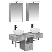 Set di Armadi da Bagno 5 pcs Sonoma grigio 43 x 16 x 62,5 cm 3406284