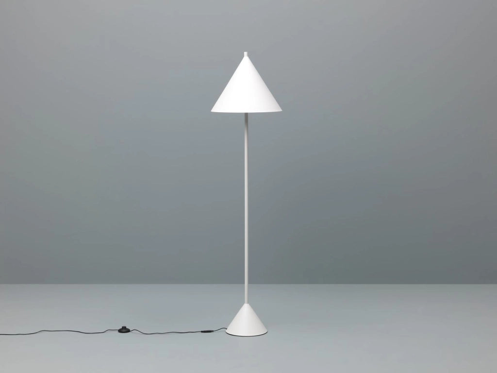 Lampada da Terra Ø40xH156 cm in Metallo Indi Bianco
