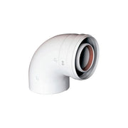 CURVA COASSIALE 90  ° PARTENZA CALDAIA- D. 60-100- BAXI- pezzi 1
