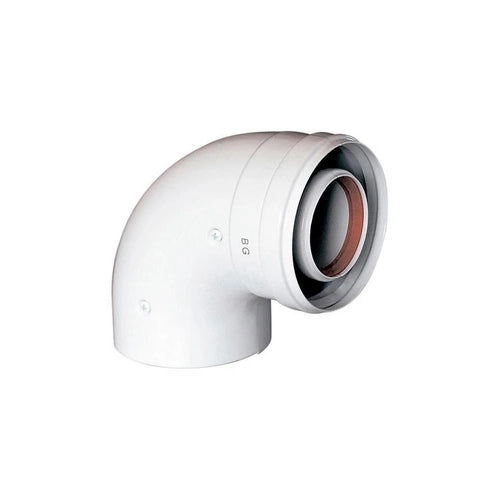 CURVA COASSIALE 90  ° PARTENZA CALDAIA- D. 60-100- BAXI- pezzi 1