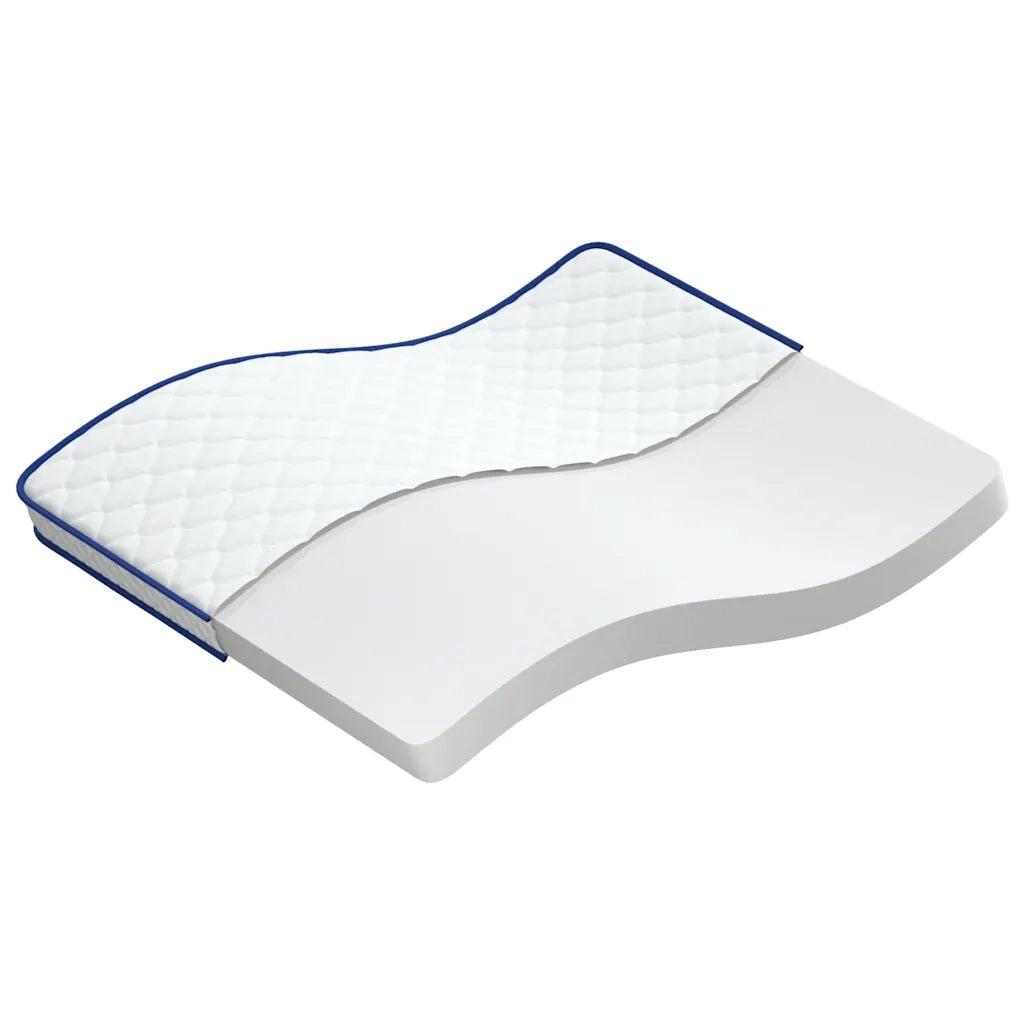 Materasso Viscoelastico-Materasso per Letto Bianco 140x190x17 cm Morbido