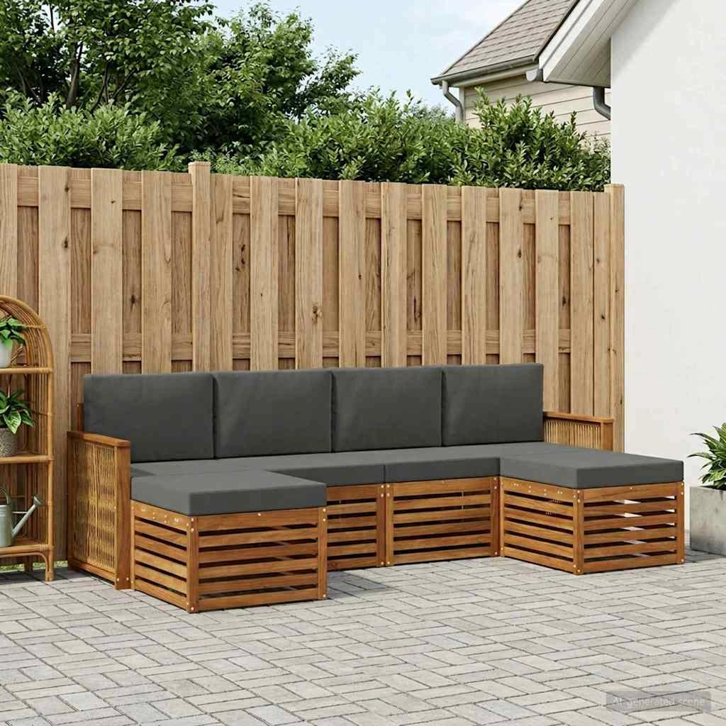 Set di divani da esterno 5 pz 3384688