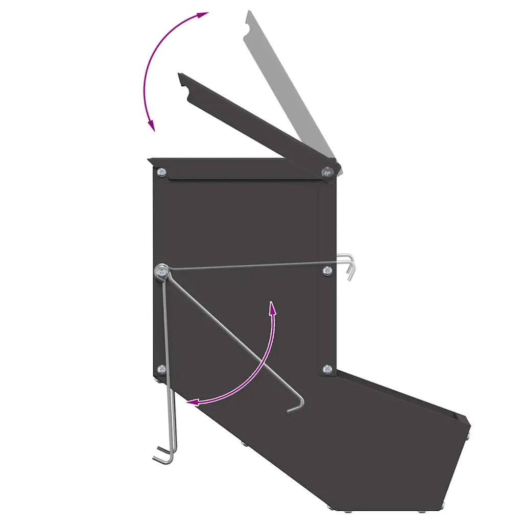 Mangiatore per conigli Nero 12,5 x 26 x 28,5 cm CFW6594003