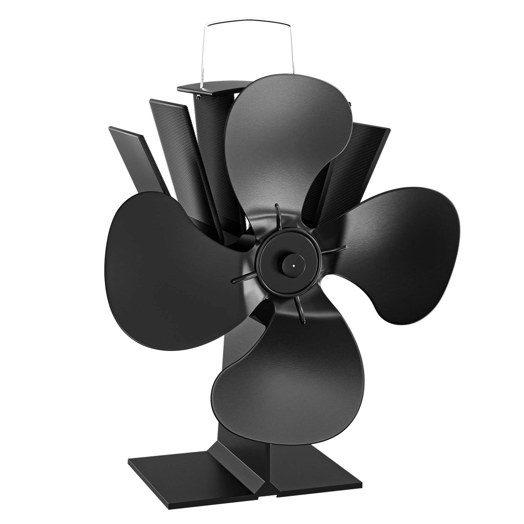 Ventilatore per stufa a legna camino, Ventola con 4 pale, 70-350 °C, funzionamento senza elettricità