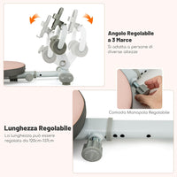 Panca per Addominali Multifunzionale, Panca da Allenamento Pieghevole con 3 Angoli Regolabili e Lunghezza Regolabile, Attrezzatura Fitness per Palestra Domestica, Portata 150 kg