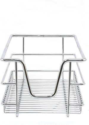 Tirare Fuori Cestini in Acciaio da Cucina Cestelli Organizzazione Credenza da 30cm