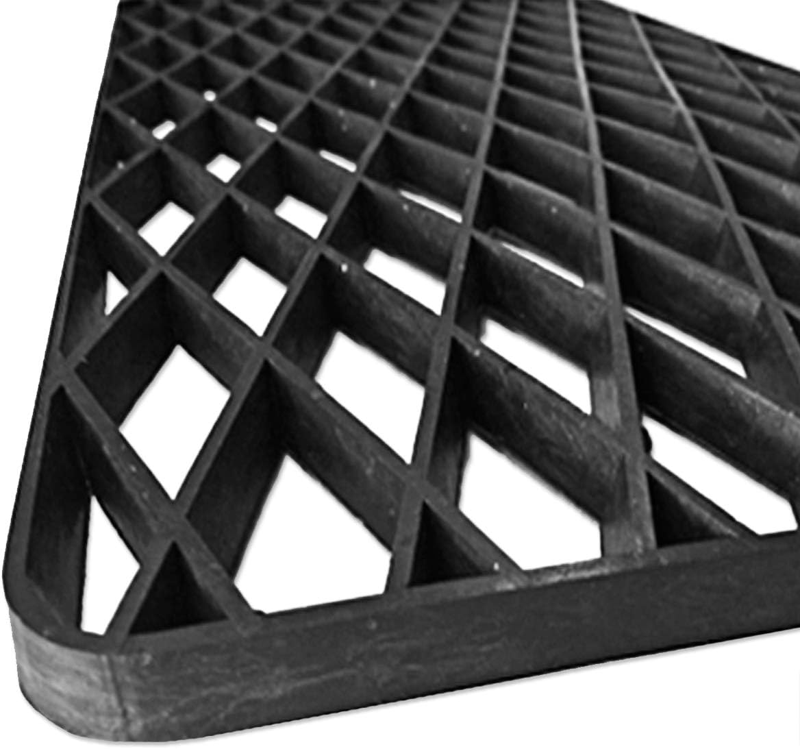 Zerbino Gomma Dura 34x57cm Antiscivolo Spessore 2cm Raschiafango Antisporco