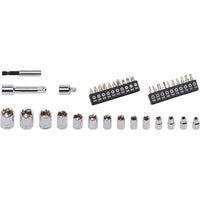SET 40PZ BUSSOLE INSERTI 1/4" - 3/8" + CHIAVE A RULLINO CRICCHETTO CACCIAVITE KREATOR KRT500116