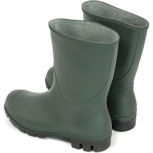 STIVALI DA LAVORO PVC BASSO GOMMA VERDE IMPERMEABILI AGRICOLTURA CACCIA PESCA N.45 4F