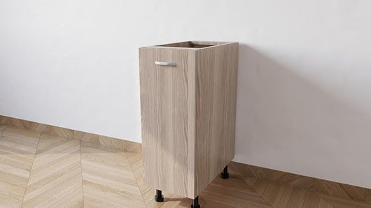 Mobile Base Da 30. Compreso Di Anta H 72 Cm L 30 Cm P 55,5 Cm Compresa Di Piedini 10 Cm colore Olmo