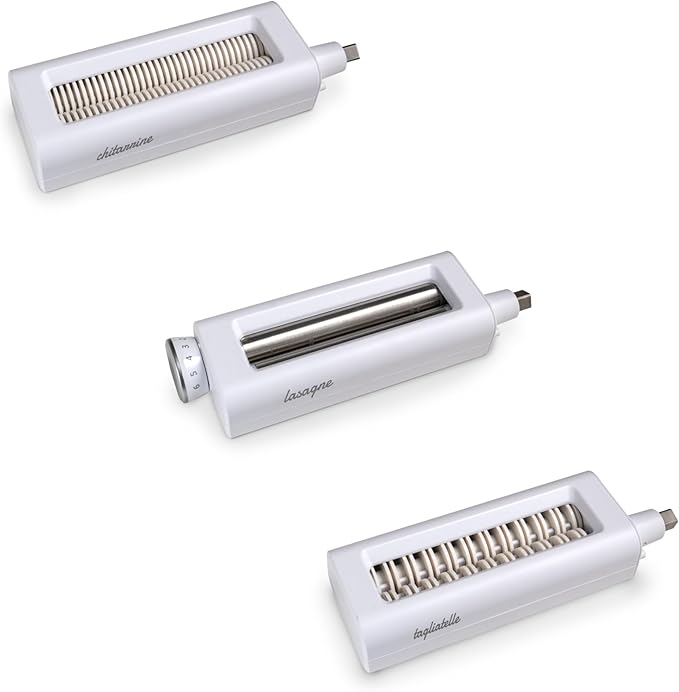 Innoliving Macchina Elettrica Sfogliatrice per Pasta Fatta in Casa INN-783, 100W, 6 Livelli di Spessore, 3 Tipi di Pasta, Lavorazione Continua fino a 1 Ora