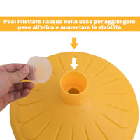 Set di 6 Transenne Delimita Corsie Transenne Separacode, Paletti di Delimitazione Eliminacode, Base Antiscivolo, in Plastica, Divisore di Sicurezza per Interno ed Esterno (Giallo)