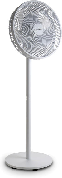 Innoliving Ventilatore a Piantana Slim INN-532, Design Elegante, Diametro 40 cm, 3 Velocità, 6 Pale, Inclinazione Verticale Regolabile, Oscillazione Automatica, Base Stabile, Potenza 45W