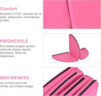 Tappetino per Pole Dance Pieghevole Tappeto per Palo da Danza Antiscivolo, Diametro 150 x 5 cm(Rosa)