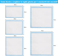 Tappetini Igienici Grandi per Animali, Traverse Animali a 5 Strati, Assorbe Bene Senza Perdite (75 x 75 cm 150 Pezzi)