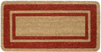 Zerbino Cocco Bordeaux Ingresso Porta 33x60 cm Elegante Robusto Antiscivolo Asciugapassi Esterno