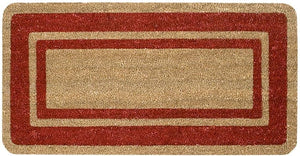 Zerbino Cocco Bordeaux Ingresso Porta 33x60 cm Elegante Robusto Antiscivolo Asciugapassi Esterno
