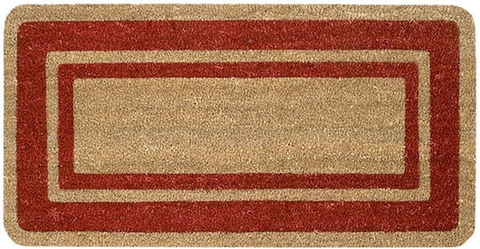 Zerbino Cocco Bordeaux Ingresso Porta 33x60 cm Elegante Robusto Antiscivolo Asciugapassi Esterno