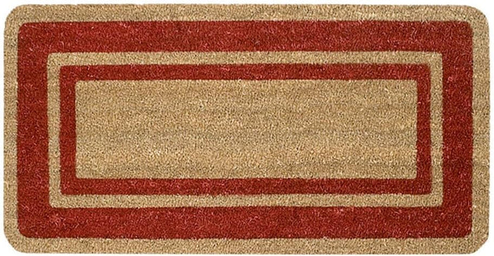 Zerbino Cocco Bordeaux Ingresso Porta 33x60 cm Elegante Robusto Antiscivolo Asciugapassi Esterno