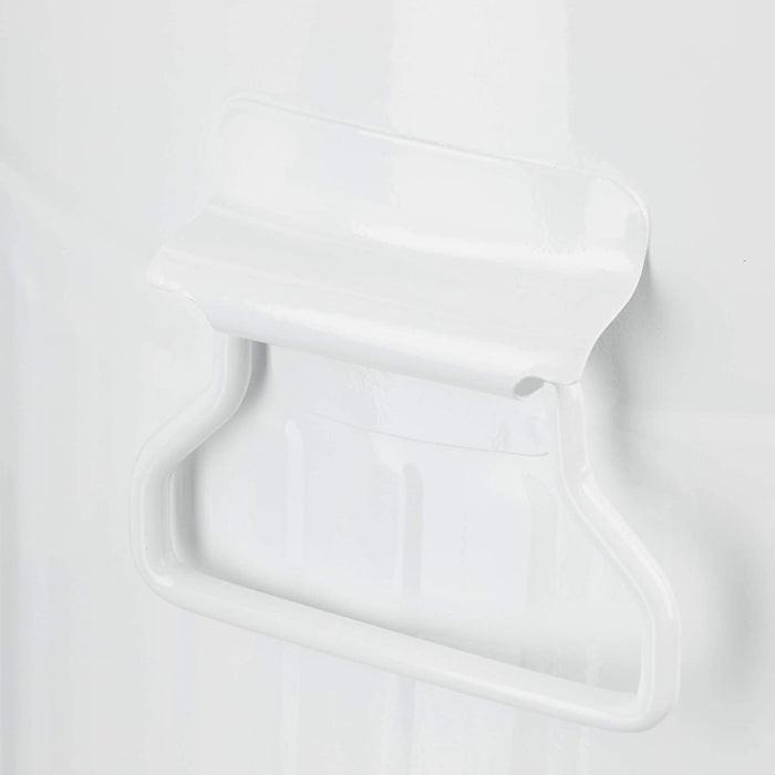 Pattumiera vintage a pedale per cucina o bagno in metallo 3 litri bianco 13_0002319