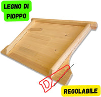 Asse da lavare in legno, lavatoio a mano per panni, Asse Per Lavare La Biancheria per lavandini  - 42x4x65 /72cm Grande