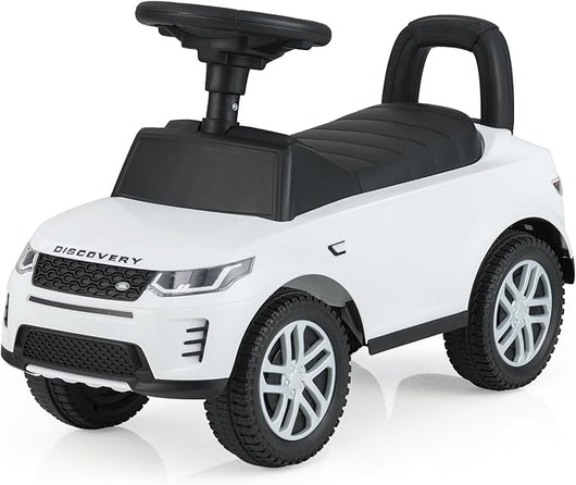 Macchinina Cavalcabile per Bambini, Macchina a Spinta con Clacson, Suoni del Motore e Spazio di Stoccaggio, Auto Giocattolo per Bambini da 1-3 Anni (Bianco)