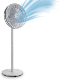Innoliving Ventilatore a Piantana Slim INN-532, Design Elegante, Diametro 40 cm, 3 Velocità, 6 Pale, Inclinazione Verticale Regolabile, Oscillazione Automatica, Base Stabile, Potenza 45W