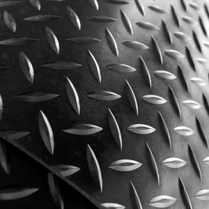 Zerbino Gomma Tappeto Isolante 120x220 cm Antiurto Antiscivolo Copri Pavimento Nero