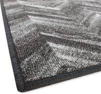 Tappeto Cucina Tessitura Piatta Effetto Parquet Antiscivolo Corridoio Bagno Grigio 57x240 cm