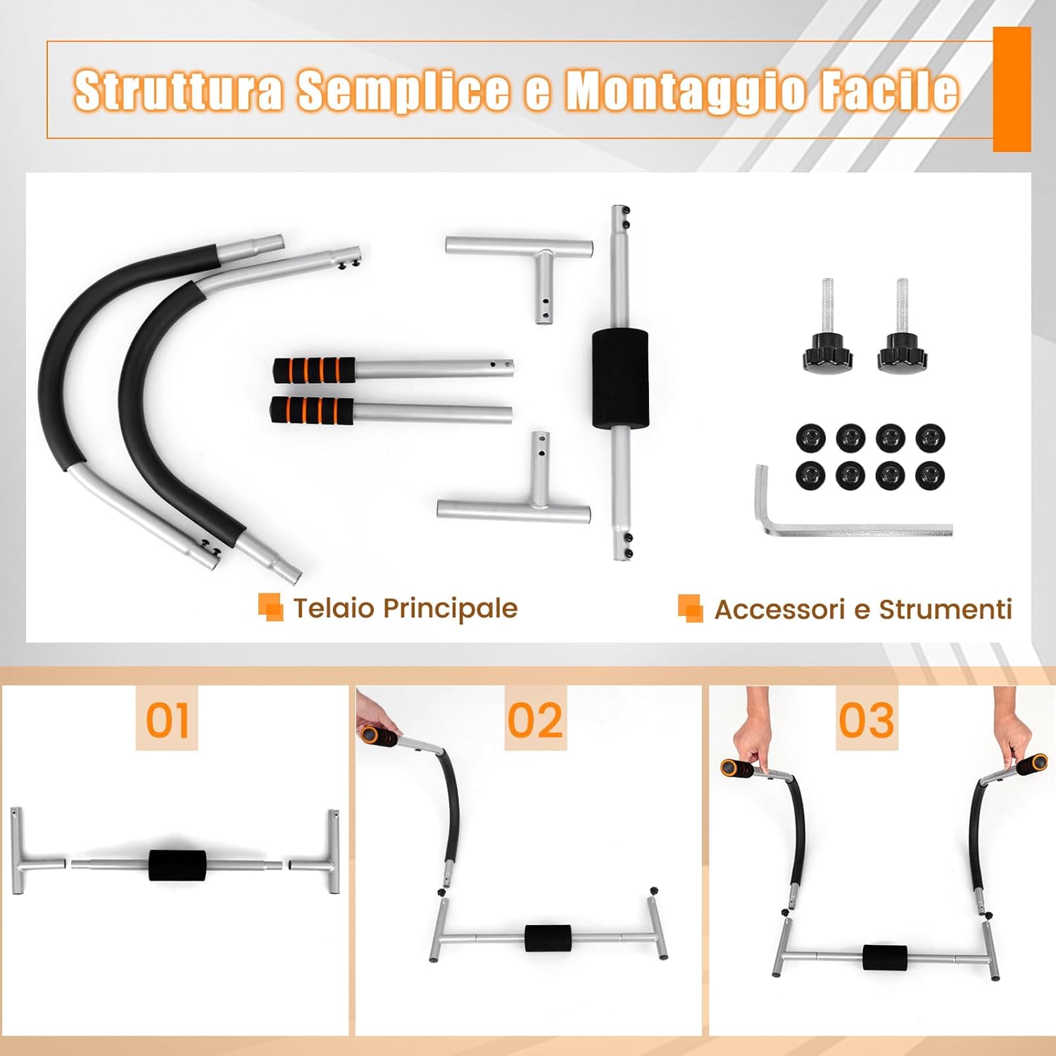 Allenatore Addominale Fitness Pieghevole, Allenatore Fitness AB con Supporto Imbottito per Testa/Collo, Assistente per Allenamento Sit Up, Esercitatore per Crunch
