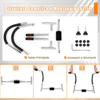 Allenatore Addominale Fitness Pieghevole, Allenatore Fitness AB con Supporto Imbottito per Testa/Collo, Assistente per Allenamento Sit Up, Esercitatore per Crunch