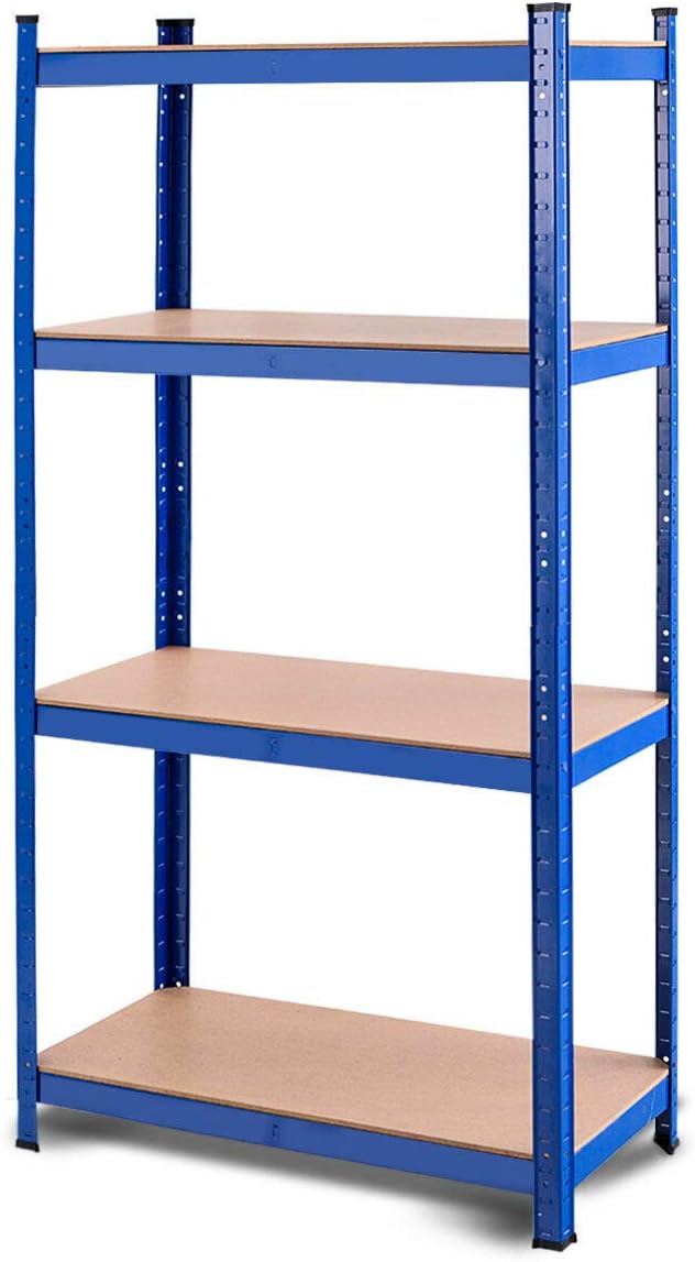 Scaffale con 4 Ripiani, Scaffalatura per Magazzino Garage Capannoni Uffici 80 x 40 x 160 cm