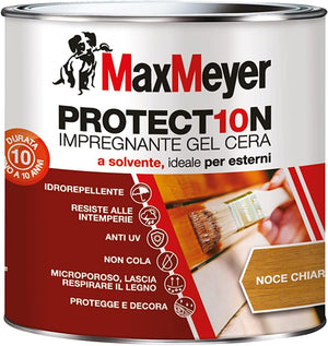 Impregnante a Solvente per Esterni PROTECT10N, Noce Chiaro, 0.75L