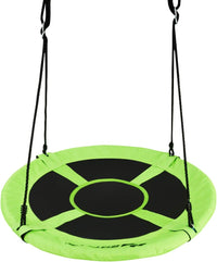 Altalena da Giardino a Nido, Altalena da Giardino per Bambini, con Telaio in Metallo, Regolabile in Altezza: 100-160 cm, Carico Fino a 150 kg (Verde)