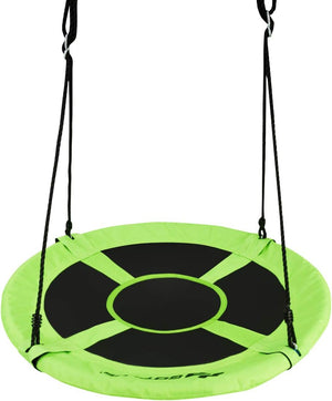 Altalena da Giardino a Nido, Altalena da Giardino per Bambini, con Telaio in Metallo, Regolabile in Altezza: 100-160 cm, Carico Fino a 150 kg (Verde)