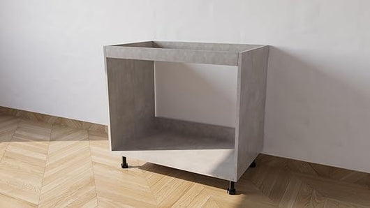 Base da lavello d appoggio con Le Seguenti Misure l=80 cm p=55 cm h=72 cm Colore Cemento con spedizione in Kit Senza Ante