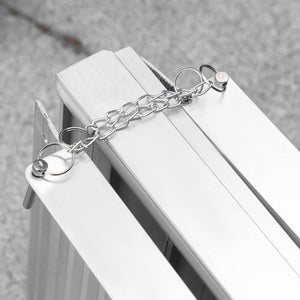 RAMPA X SEDIA A ROTELLE IN LEGA DI ALLUMINIO ANTISCIVOLO 272KG 183x72x5cm HOMCOM