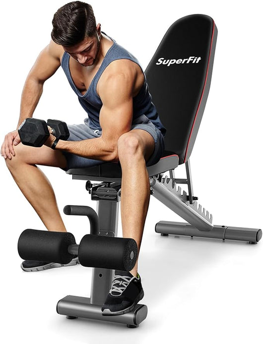 Panca Regolabile, Panca per Pesi Multifunzione, Panca Pesi Panca Fitness, Fino a 300kg, Ideale per Casa Ufficio