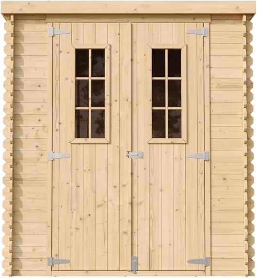 TIMBELA M309C+M309G Casetta da Giardino in Legno CON PAVIMENTO TRATTATO - 3.53 m2