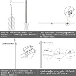 Palo per Cartelli Immobiliari da 183 cm, Palo per Cartelli di Vendita UPVC per Cartelli di Vendita Garage, in Affitto, Vendita Immobiliare, Braccio da 91 cm (Bianco)