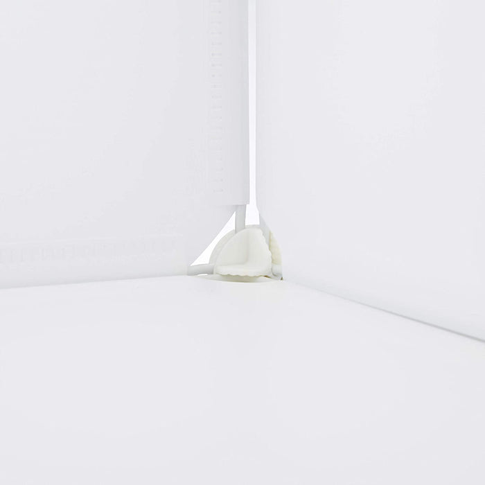 Scaffale per armadio scarpiera in plastica 12 scomparti 125 cm bianco 13_0001638_3