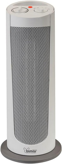 Bimar HP129 Stufetta Elettrica a Colonna, Termoventilatore PTC Elettrico 2000W a Basso Consumo, Termostato Regolabile e 2 Potenze