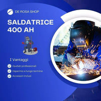 Mini Saldatrice Inverter MMA 400A Ultra Compatta | IGBT DC, VRD, Display LED