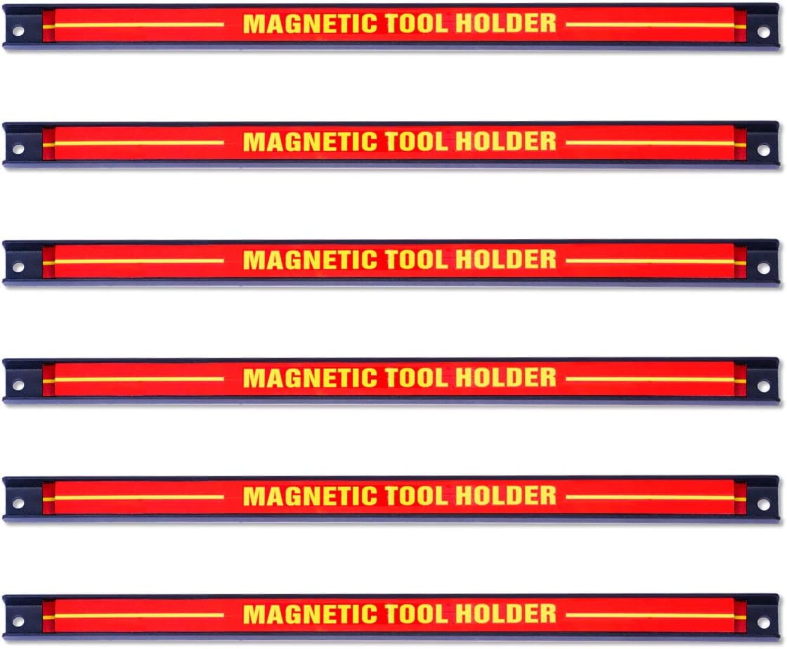 Portautensili Magnetico Composto da 3/6 Pezzi per Chiave Coltelli Cacciaviti,Capacit¨¤ Carico10 kg (6)