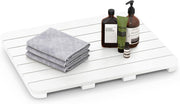 Tappetino Antiscivolo per Doccia, Tappetino da Doccia Impermeabile per Bagno, Piedini Antiscivolo per Vasca Piscina Spa, per Uso Interno ed Esterno (60 cm x 48 cm, Bianco)