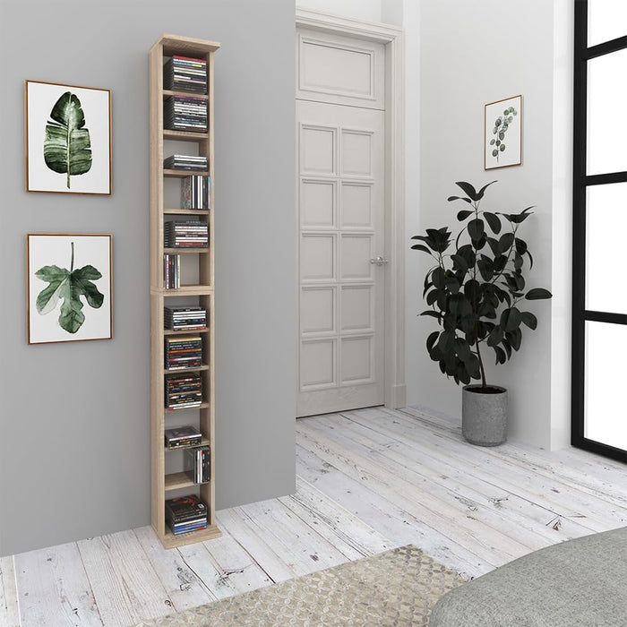 Vicco Scaffale porta cd, Sonoma, 21 x 183.6 cm Set di 2