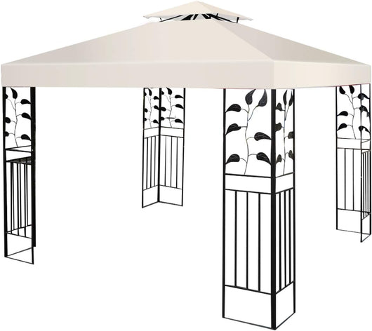 Tetto di Ricambio per Gazebo da Giardino Copertura di Ricambio Gazebo 3 x 3 m (Beige)